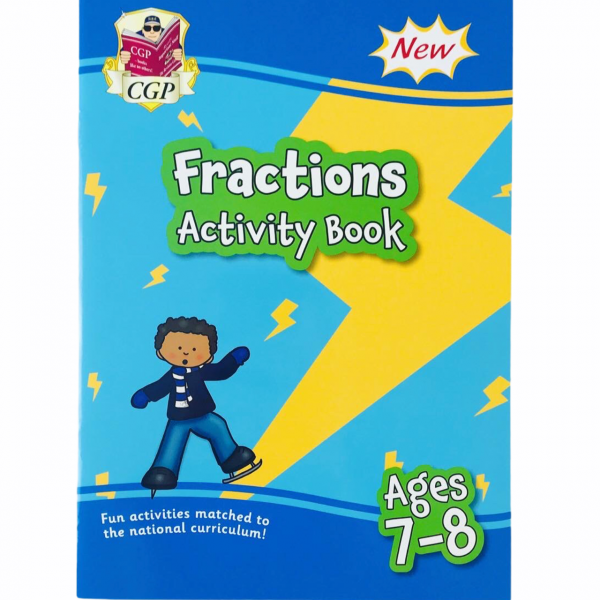 Fractions Maths Activity Book for Ages 7-8
