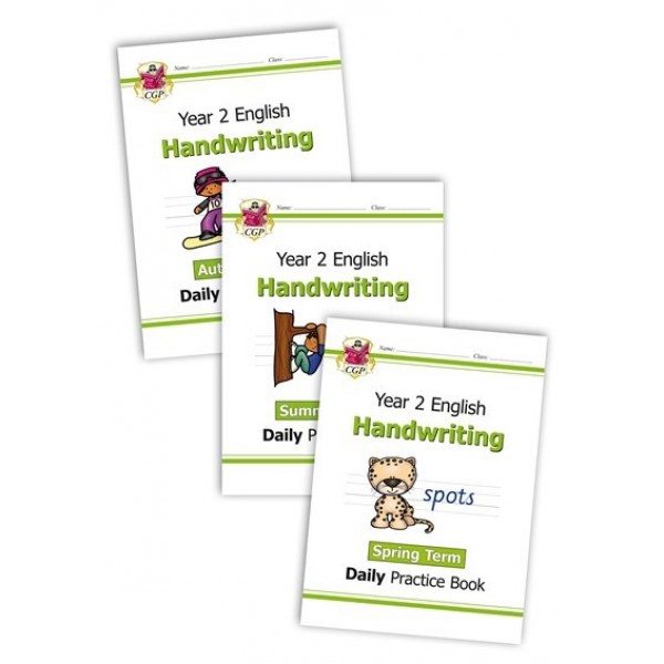 KS1 Handwriting Daily Practice Book Bundle: Year 2 - Autumn Term, Spring Term & Summer Term