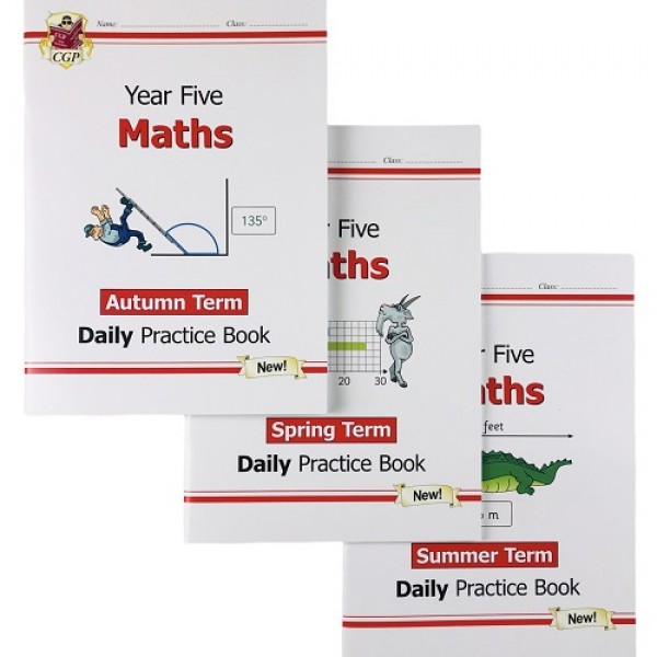  KS2 Maths Daily Practice Book Bundle: Year 5 - Autumn Term, Spring Term & Summer Term
