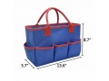 Teacher's Handbag. Portable Storage Organizer. Blue/Red