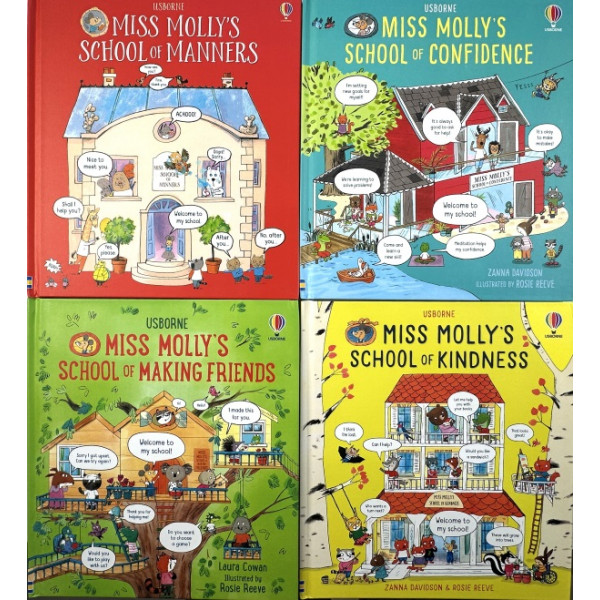 Miss Molly's School of Kidness, Manners, Confidence, Making Friends. 4 Books Collection Miss Molly's School of Kidness, Manners, Confidence, Making Friends. 4 Books Collection